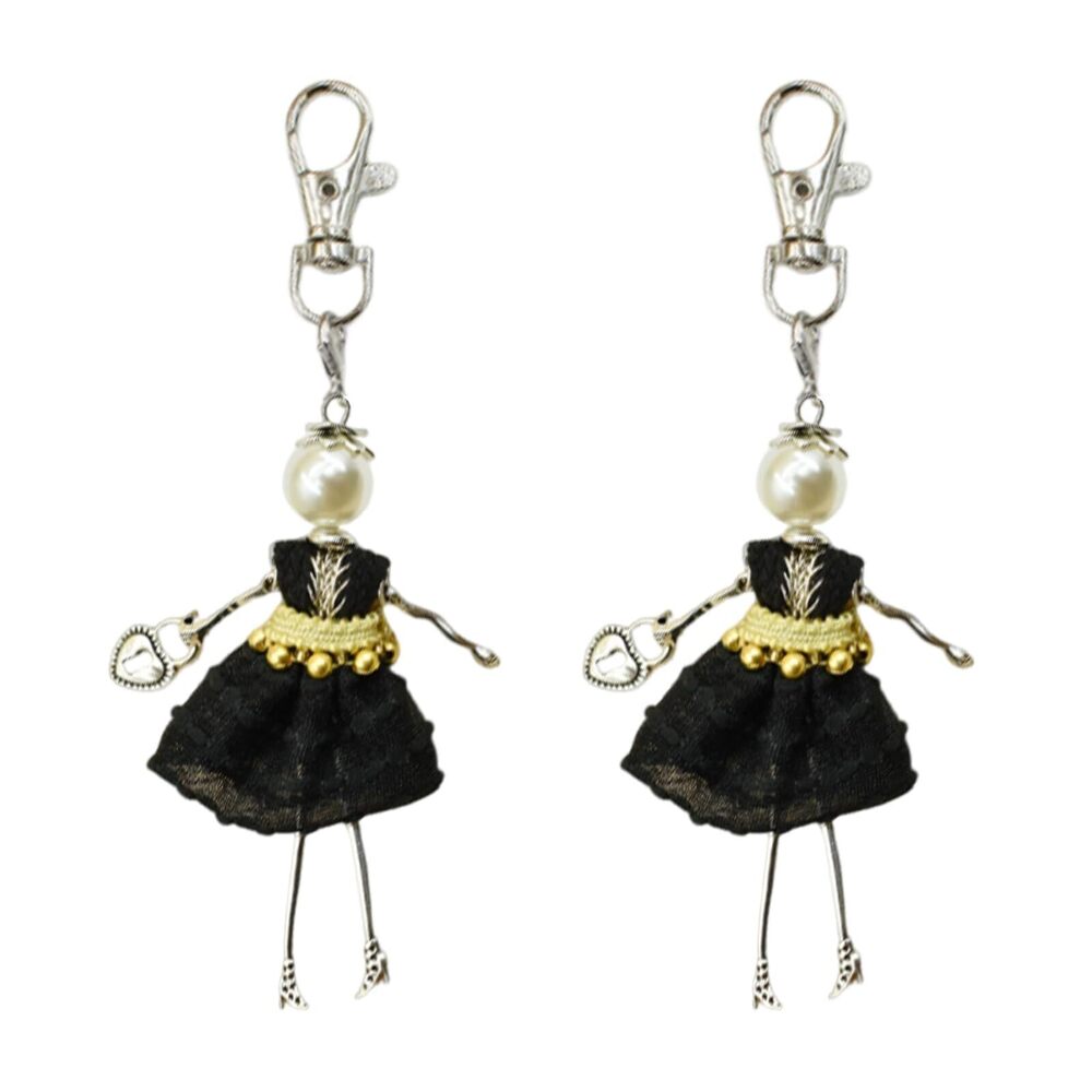 3302 Handmade Pearl And Skirt Small Keychain Bag Charms Creative Purse